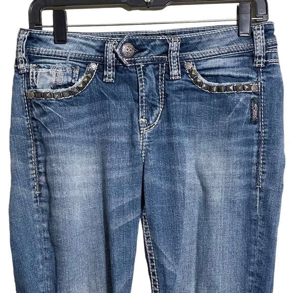 Silver Tuesday mid baby boot jeans women’s size 28x31 - Picture 3 of 9